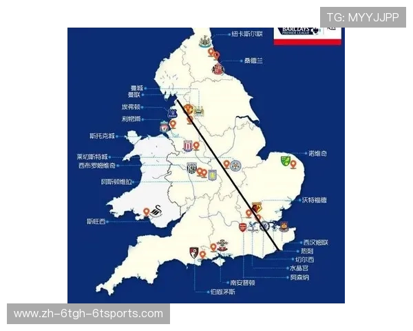 英超球队位置分布地图解析